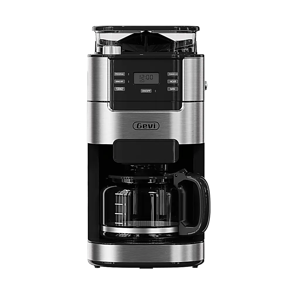 GEVI Programmable 10-Cup Grind & Brew Coffee Maker Machine with Built-in Grinder DCMB0