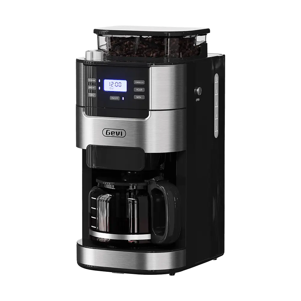 GEVI Programmable 10-Cup Grind & Brew Coffee Maker Machine with Built-in Grinder DCMB0