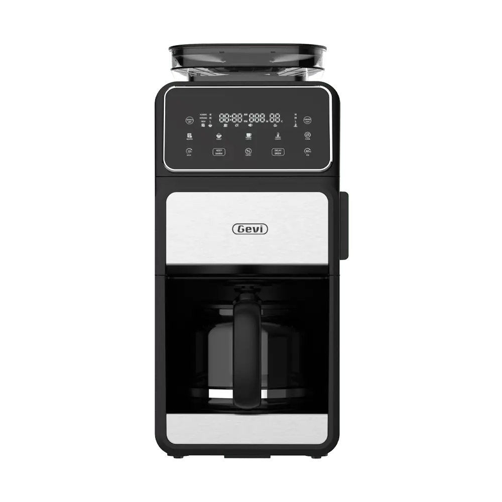 GEVI 10-Cup Drip Coffee Maker Machine with Grinder and LED Touchscreen DCMF0