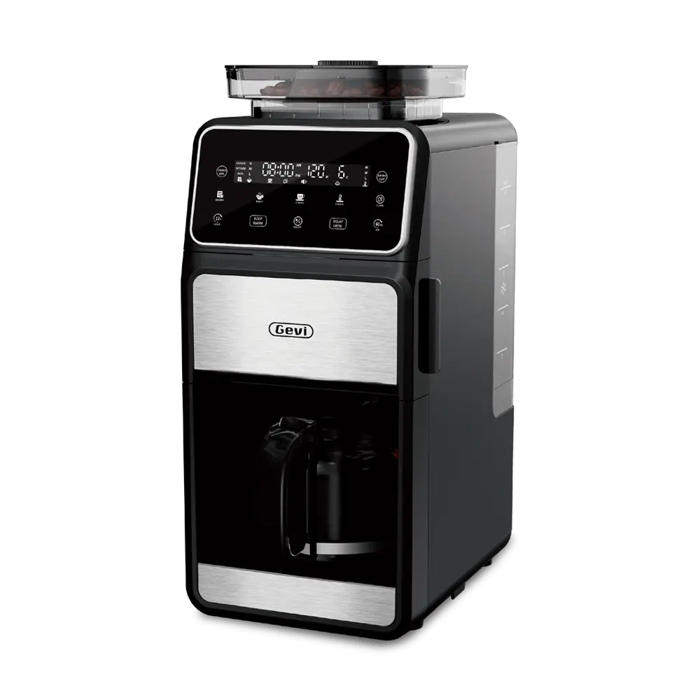 GEVI 10-Cup Drip Coffee Maker Machine with Grinder and LED Touchscreen DCMF0