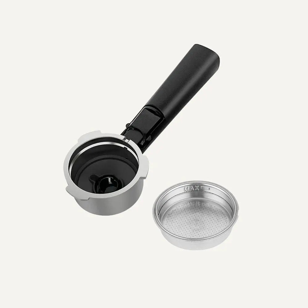 51MM Double Cup Dual Wall Metal Filter and Portafilter Combo for Espresso Maker ECMD0, ECME0