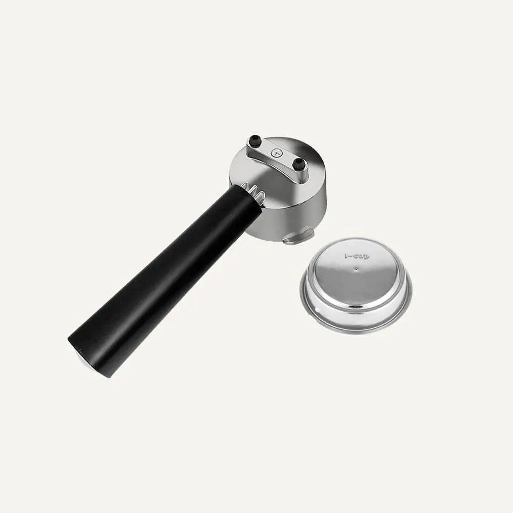 51MM Double Cup Dual Wall Metal Filter and Portafilter Combo for Espresso Maker ECMD0, ECME0