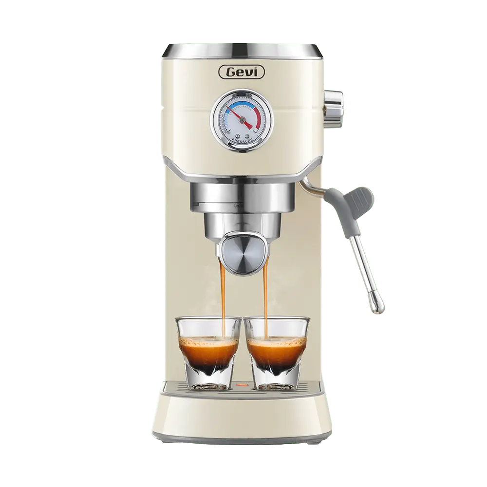 Compact Espresso Coffee Machine with Milk Frother ECMG0
