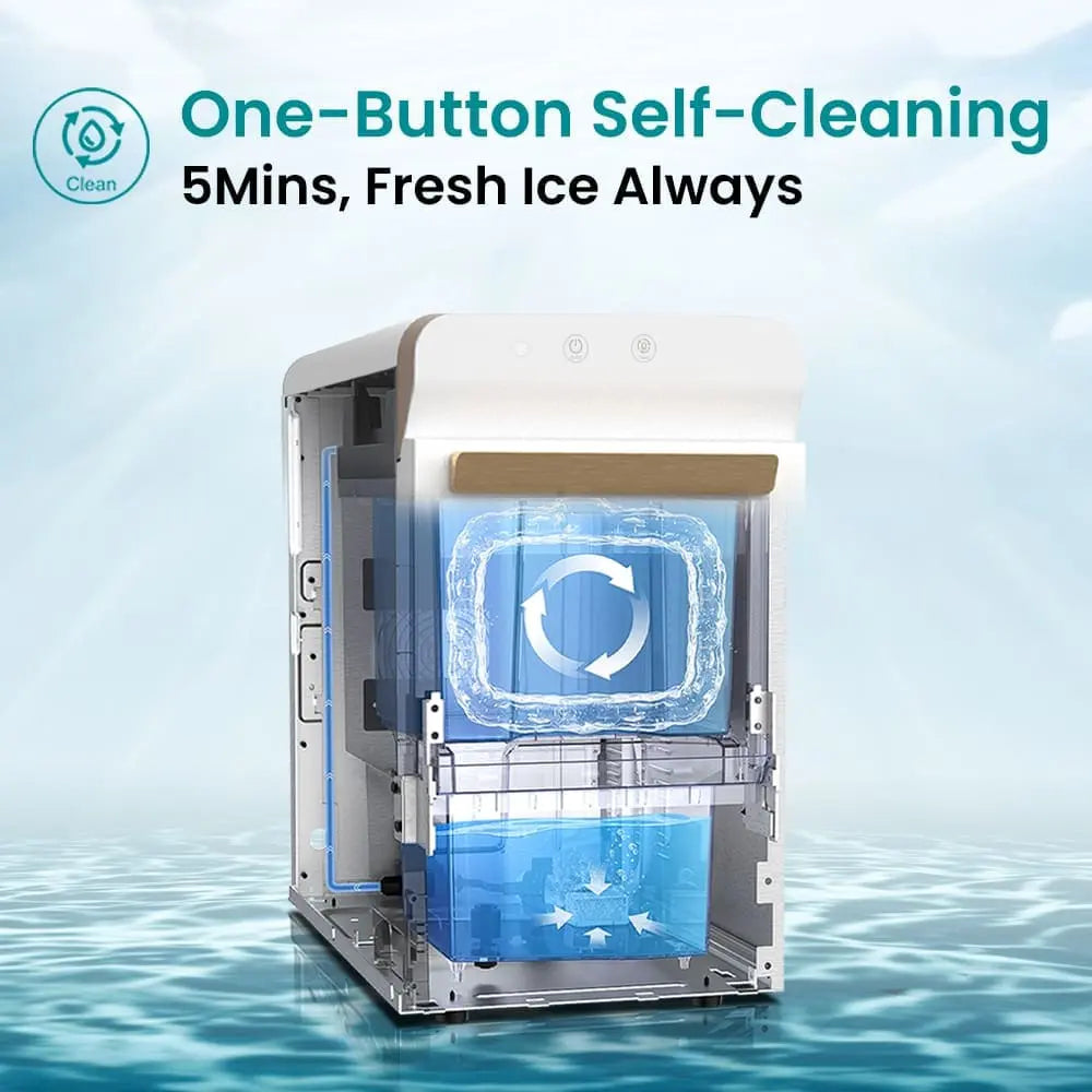 GEVI Household V2.0 Countertop Nugget Ice Maker Machine for Home IMNA0