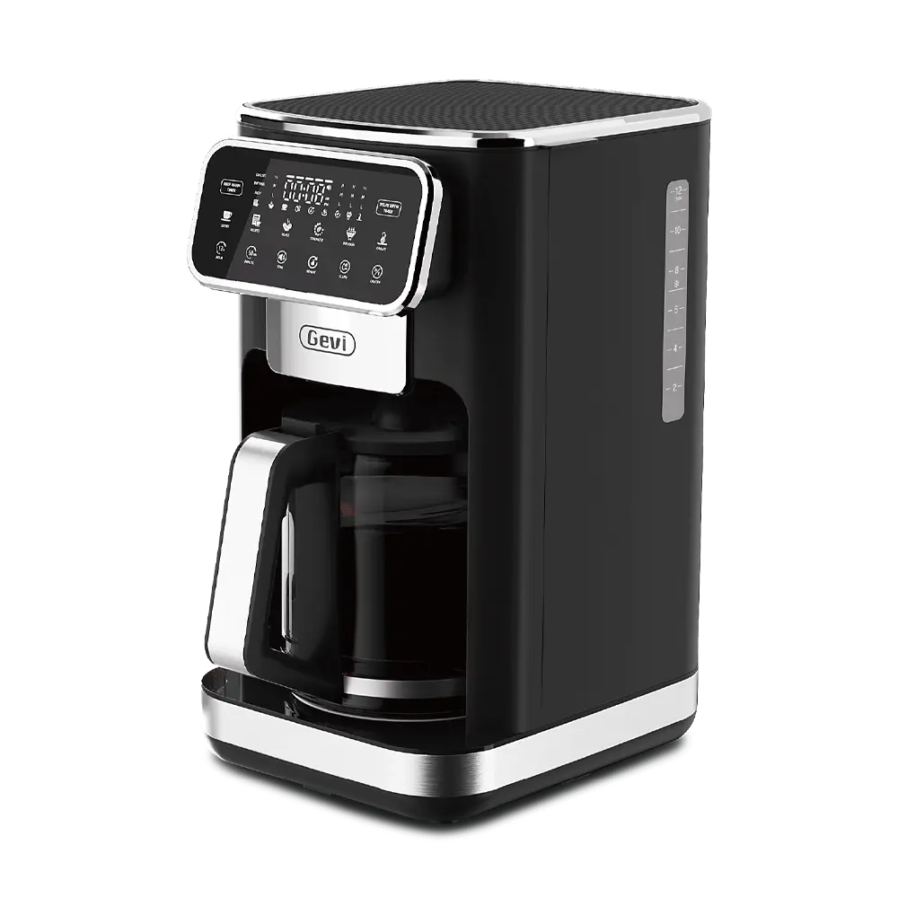 GEVI 12-Cup Programmable  Drip Coffee Maker Machine with LED Touchscreen DCMA0