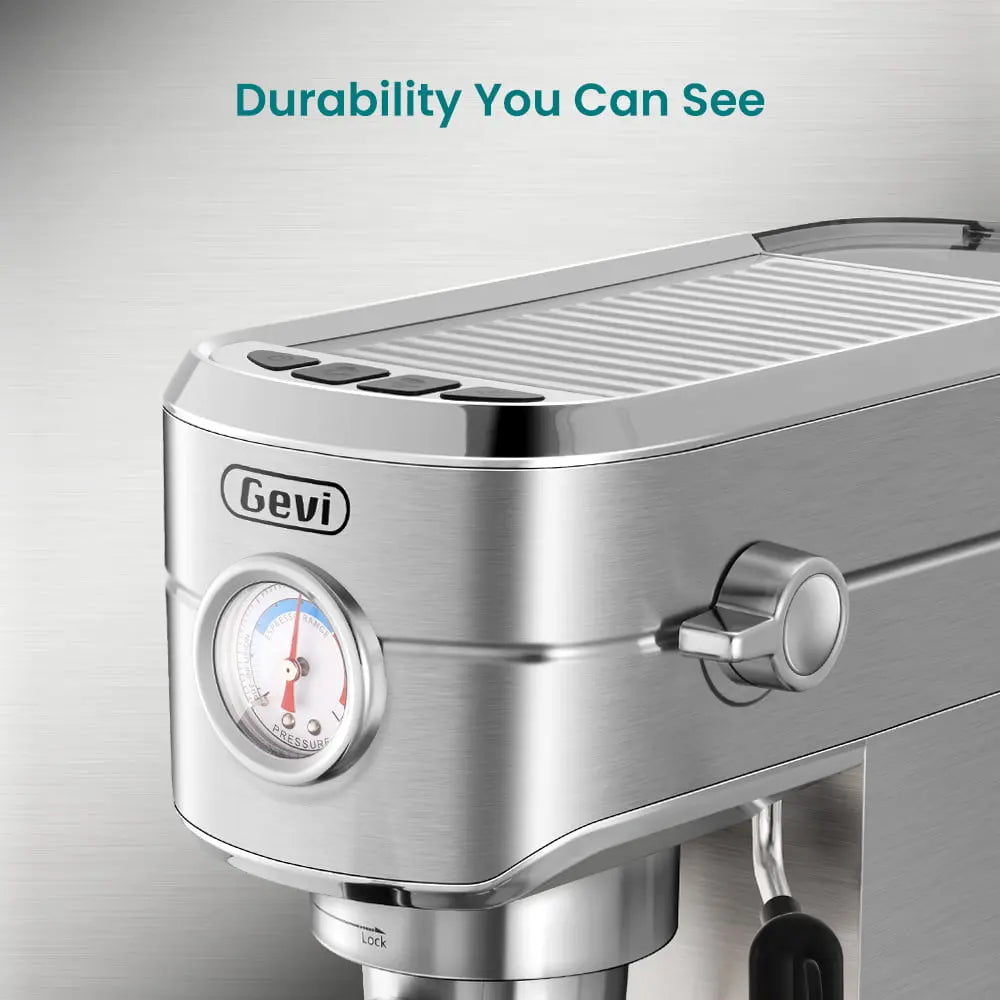 Compact Espresso Coffee Machine with Milk Steam Wand ECMA0