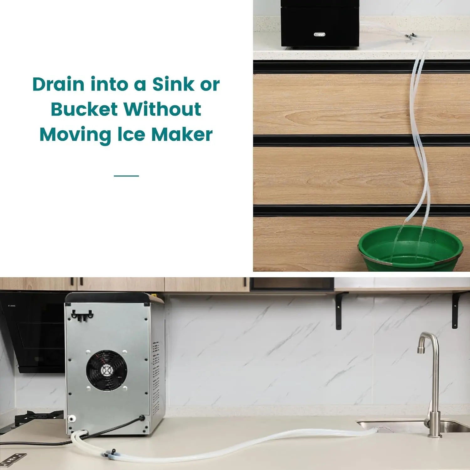 Drain Hose Extension for Ice Maker IMNA0, IMNB0