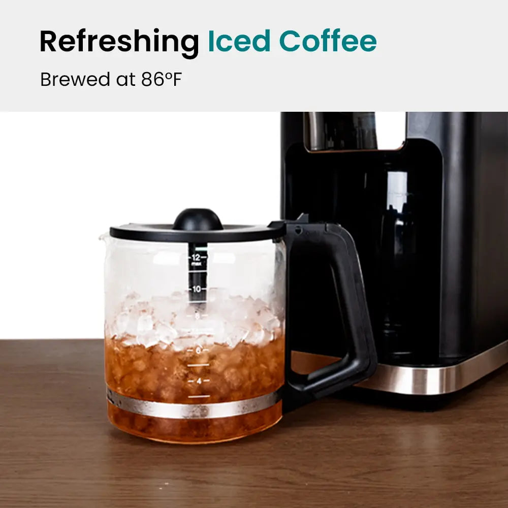 GEVI 12-Cup Programmable  Drip Coffee Maker Machine with LED Touchscreen DCMA0