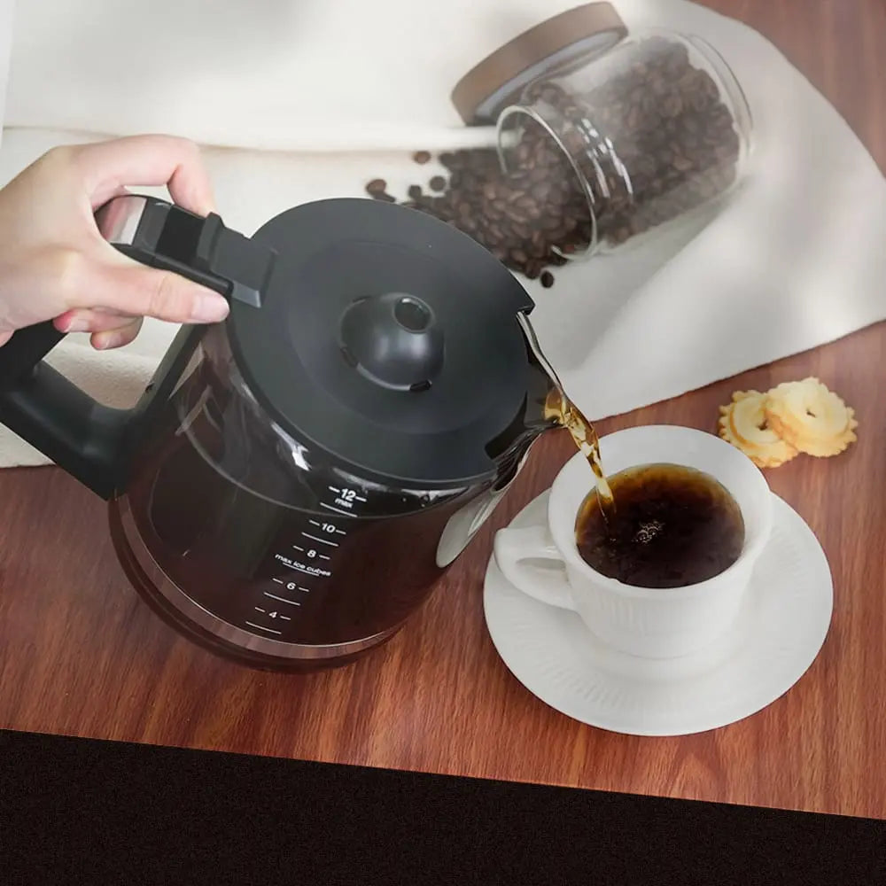 GEVI 12-Cup Programmable  Drip Coffee Maker Machine with LED Touchscreen DCMA0