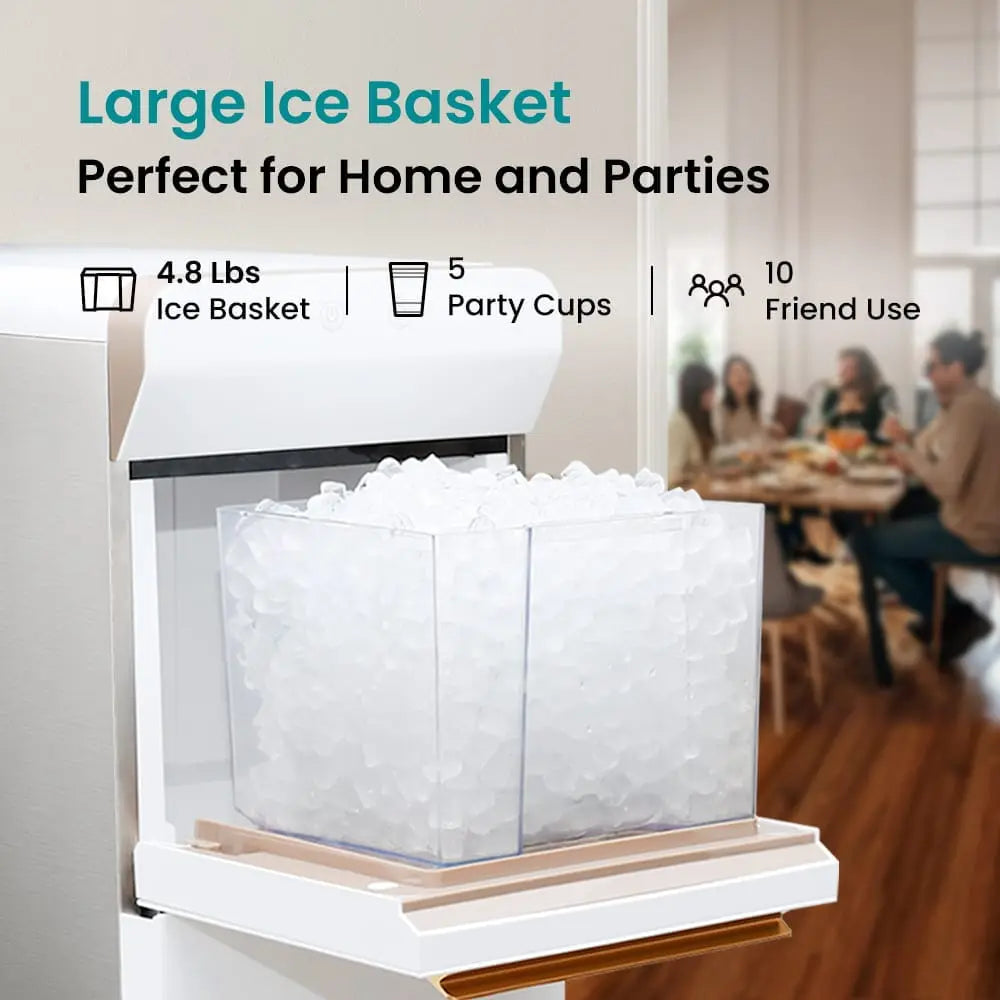 GEVI Household V2.0 Countertop Nugget Ice Maker Machine for Home IMNA0