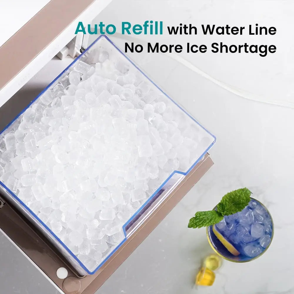 GEVI Household V2.0 Countertop Nugget Ice Maker Machine for Home IMNA0
