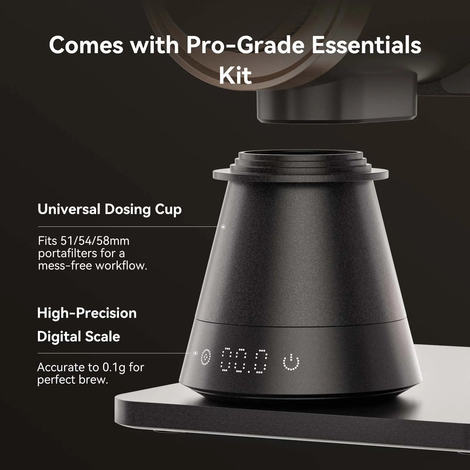 Gevi GrindMaster Ultimate Stepless Coffee Grinder VelPro 400
