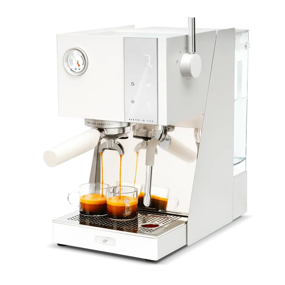 GEVI 20 Bar Semi Automatic Espresso Coffee Machine with OPV and Dual Display Touch Screen ECMN0