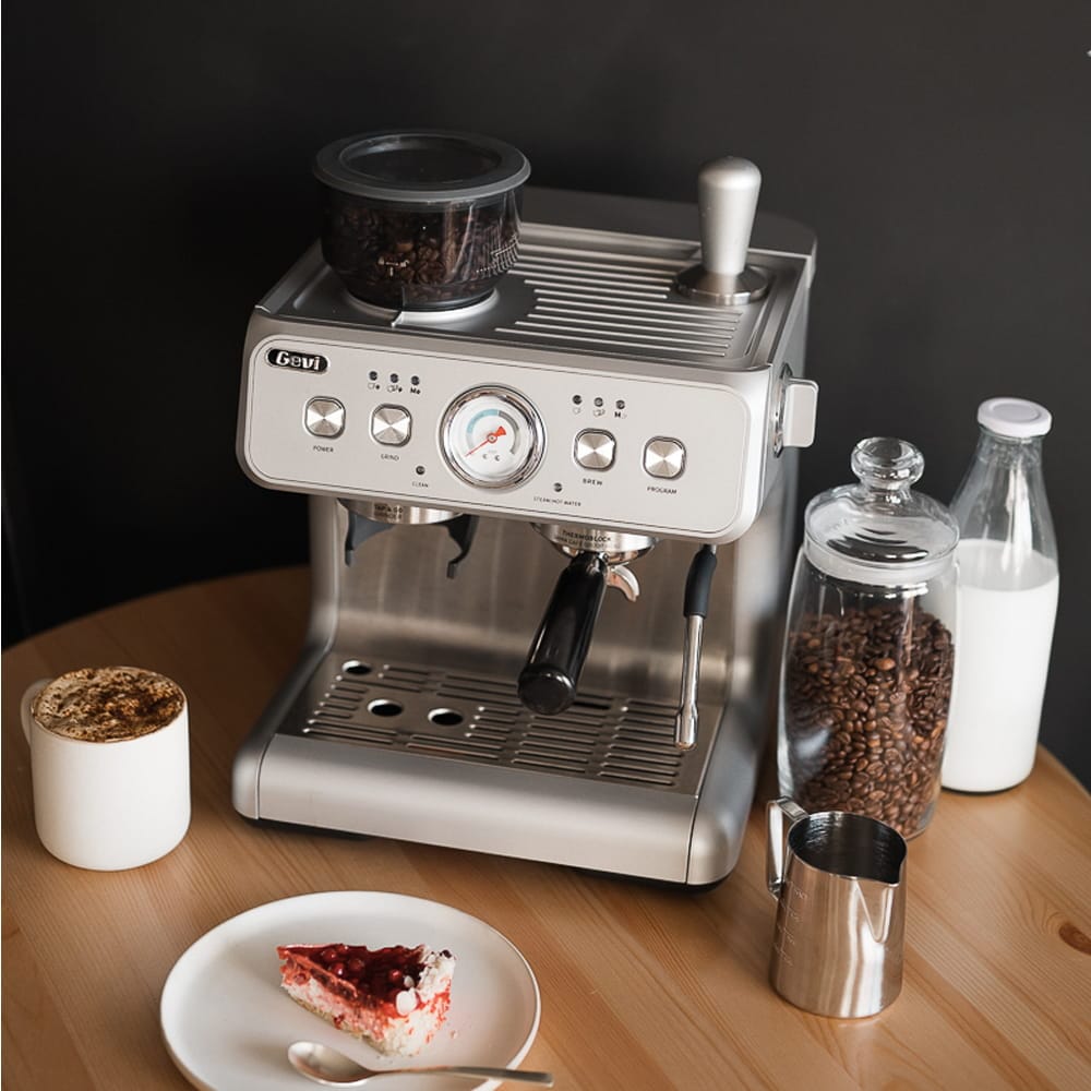GEVI Dual Boiler Espresso Coffee Maker Machine ECMF0