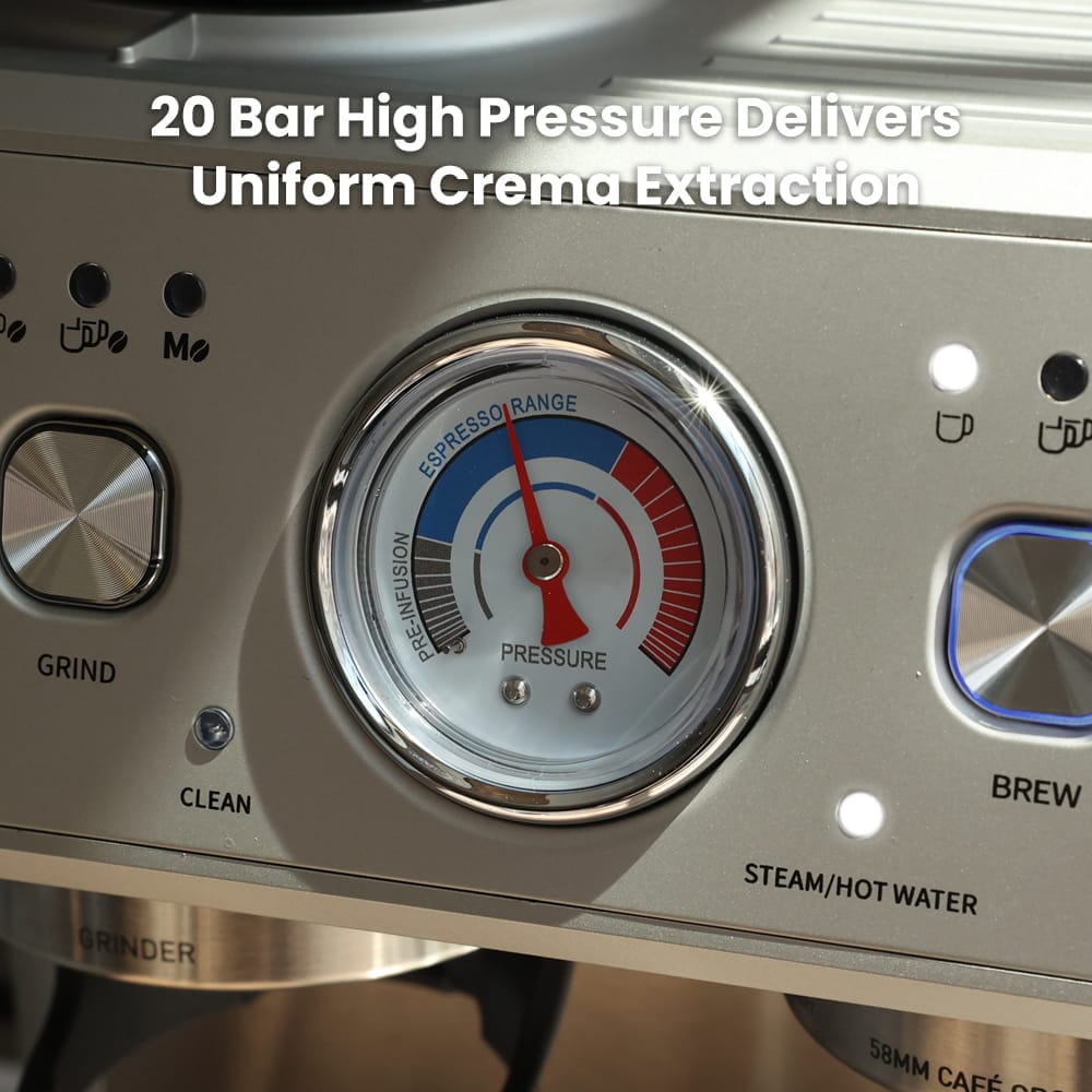 GEVI Dual Boiler Espresso Coffee Maker Machine ECMF0