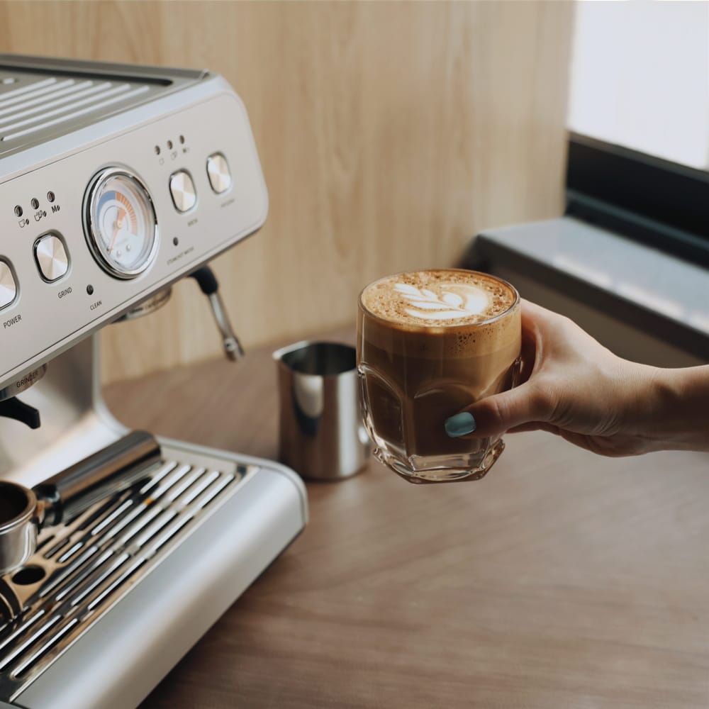 GEVI Dual Boiler Espresso Coffee Maker Machine ECMF0