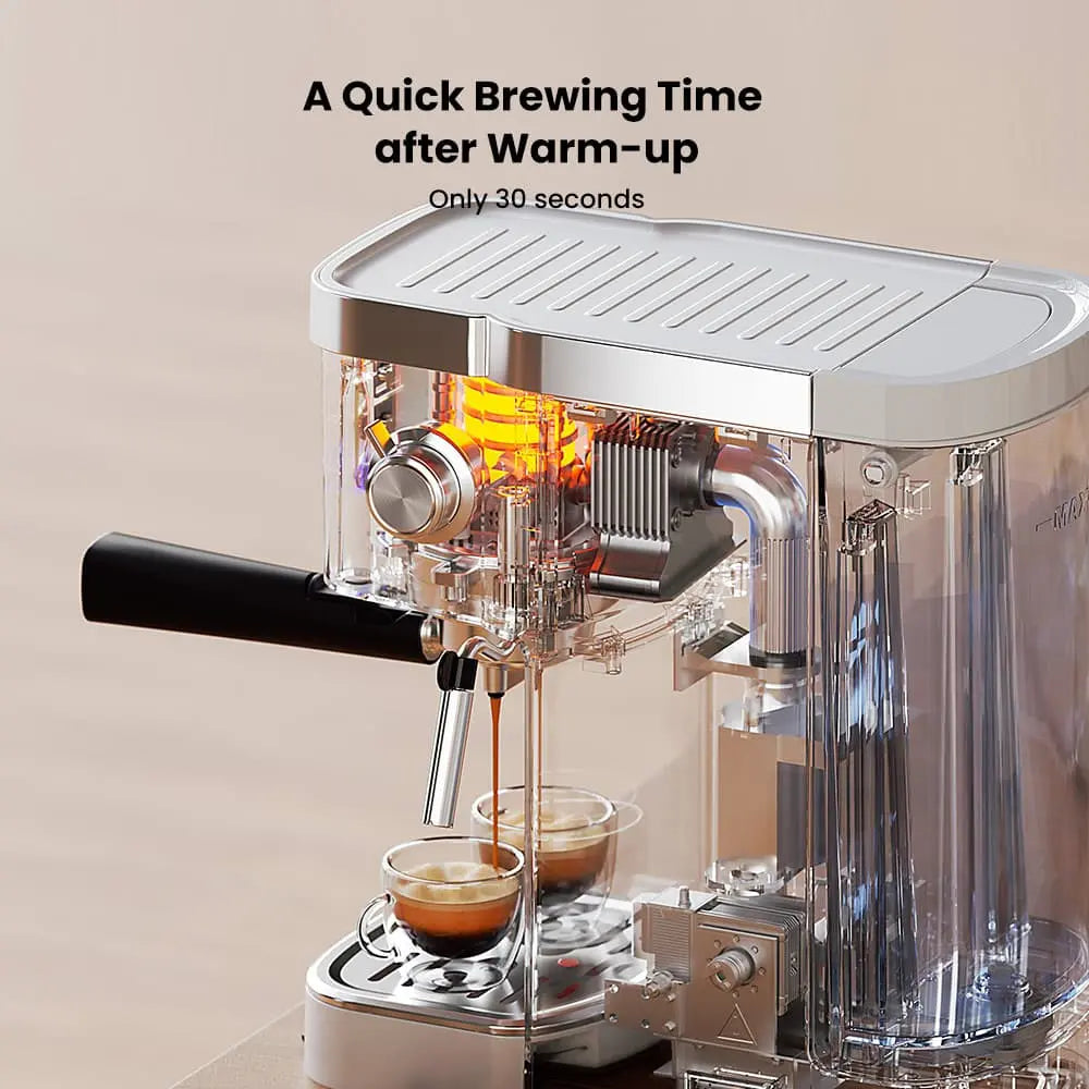 GEVI Espresso and Cappuccino Maker with Milk Frother and Steam Wand ECME0