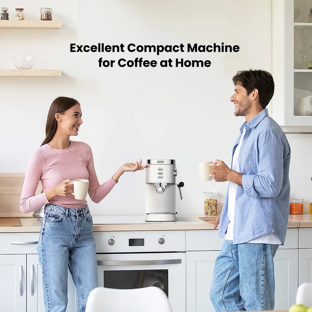 GEVI Espresso and Cappuccino Maker with Milk Frother and Steam Wand ECME0