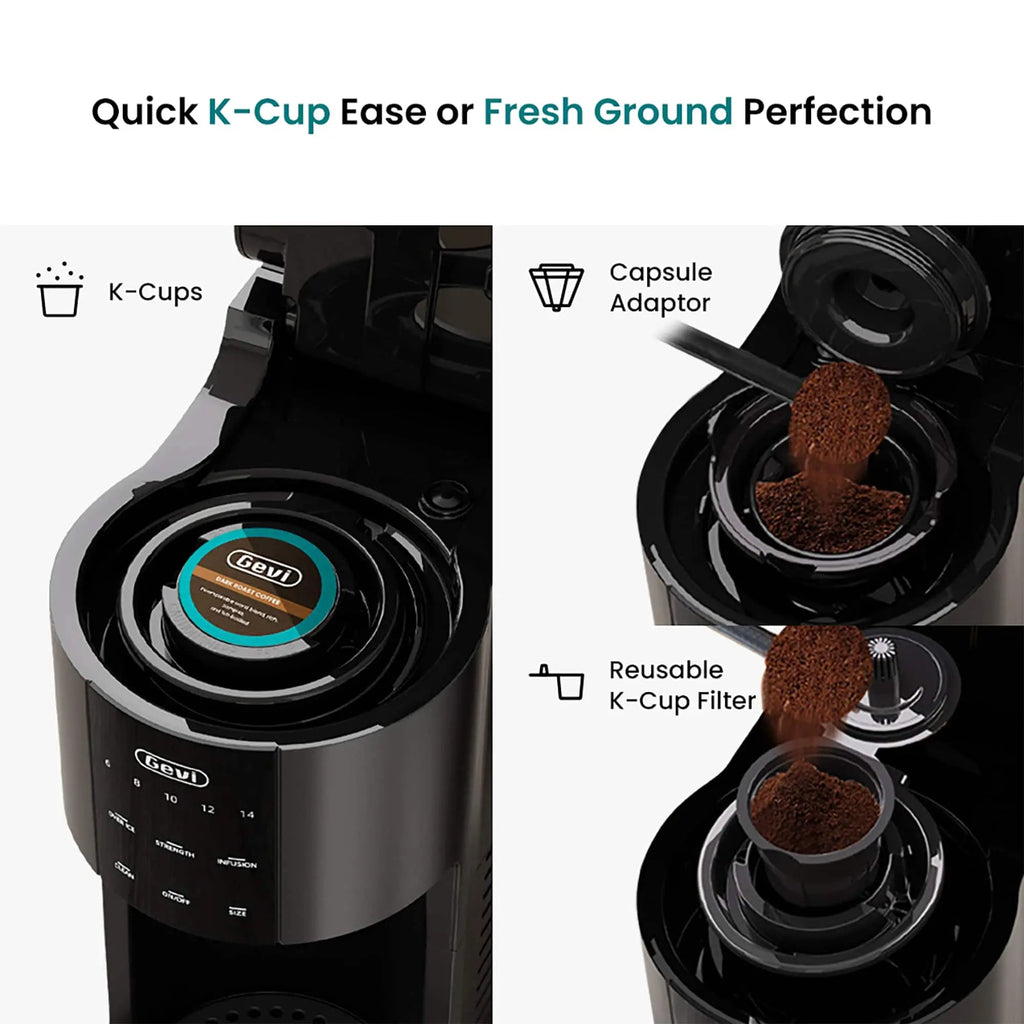 GEVI Ezpod Compact Single Serve Coffee Maker SSCMA0