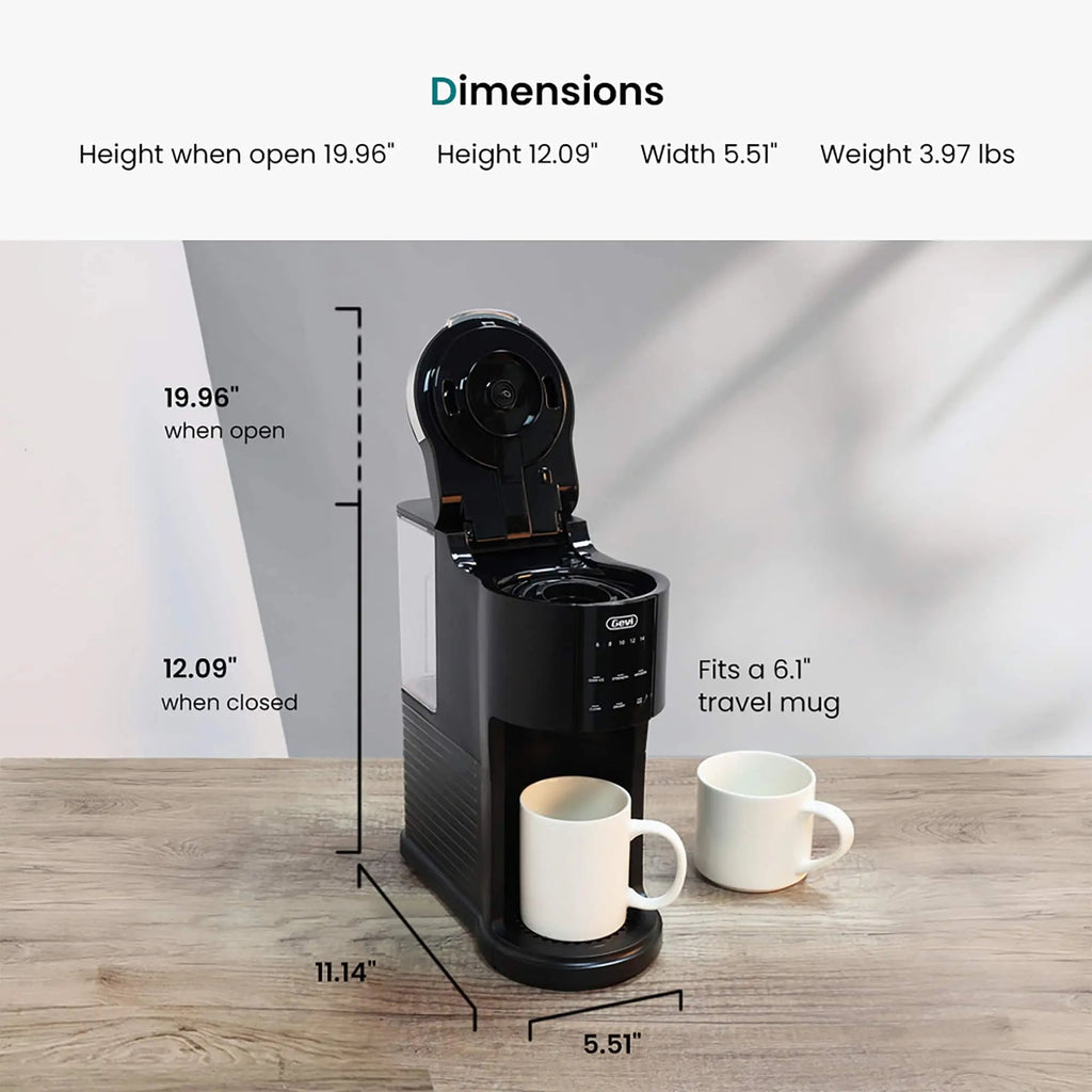 GEVI Ezpod Compact Single Serve Coffee Maker SSCMA0