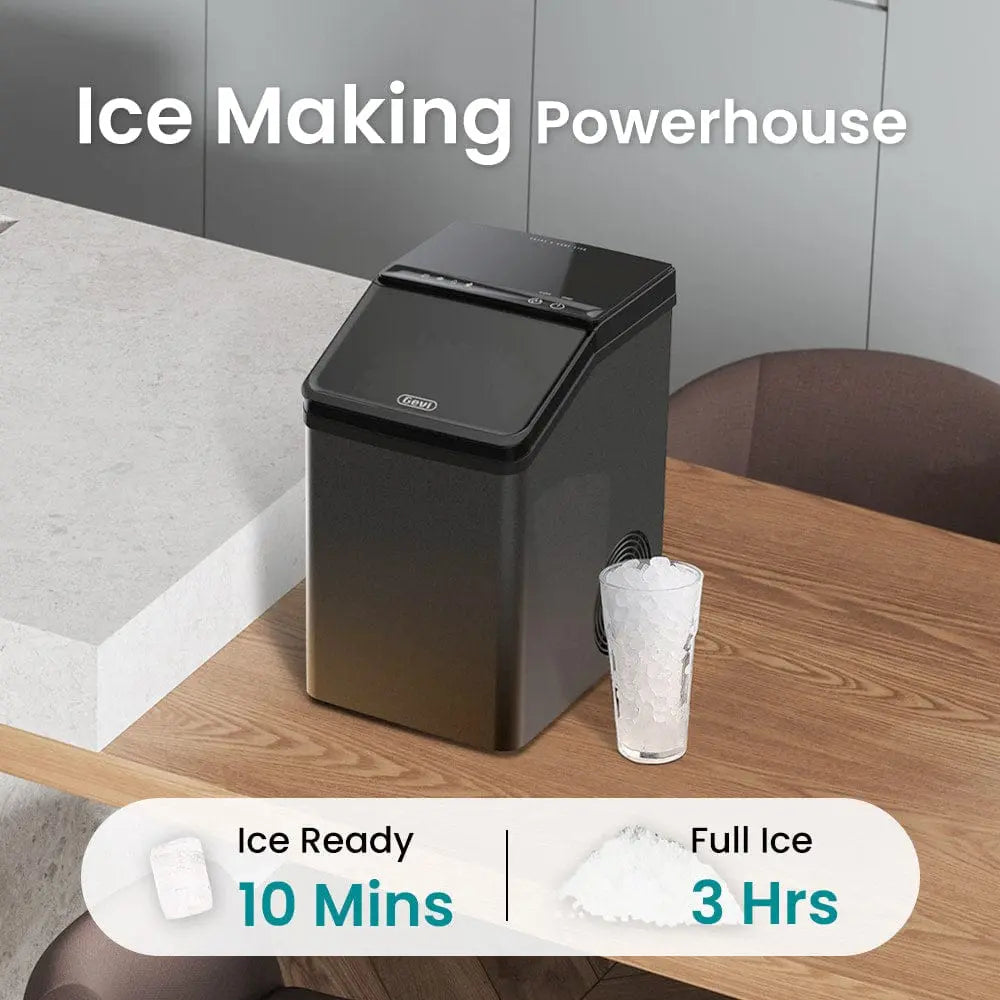 GEVI KNOVA Portable Countertop Compact Gemi Nugget Ice Maker IMND0