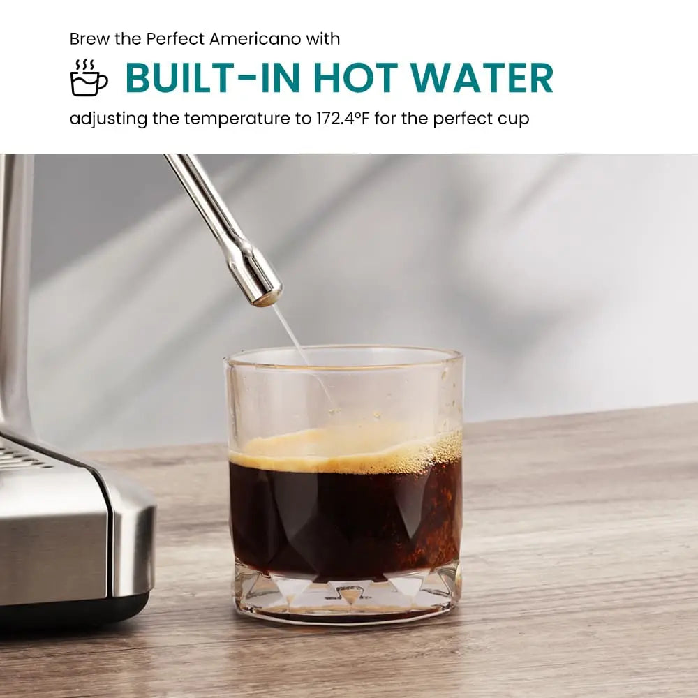 GEVI Ezbru 1000 Espresso Coffee Maker Machine with Pre-infusion ECMC0