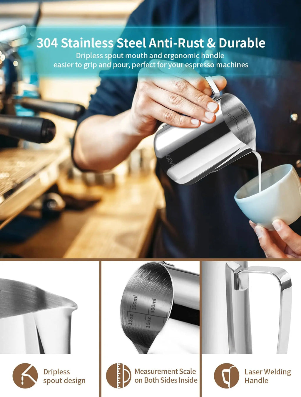 GEVI Milk Pitcher
