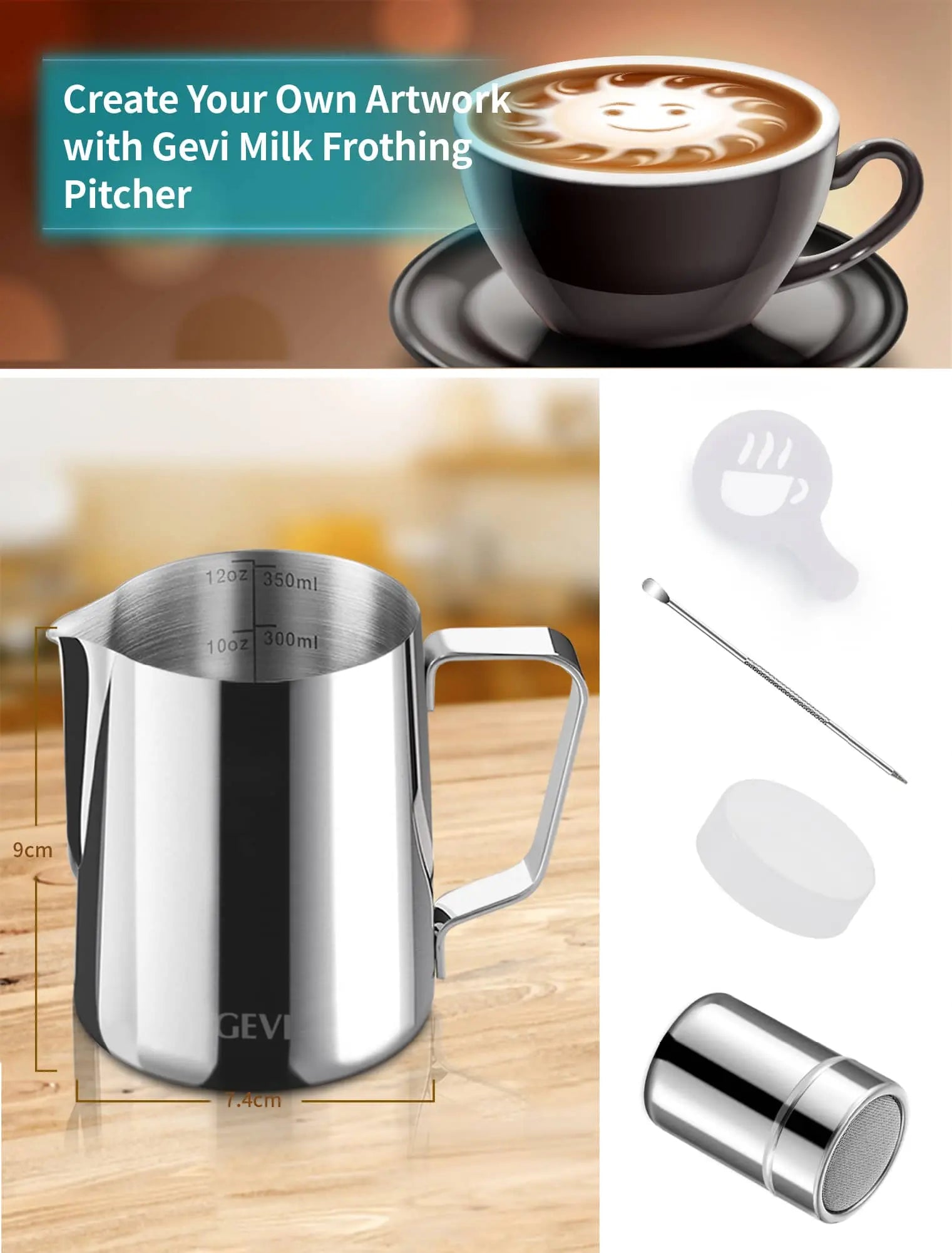 GEVI Milk Pitcher