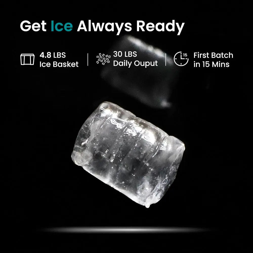 GEVI Household Countertop Nugget Ice Maker Machine With Viewing Window IMNB0